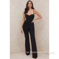 Nyheter Sexig Skinny Collarless Jumpsuit Kvinnor